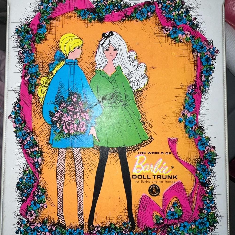 Vintage Mattel wide Barbie case 1968